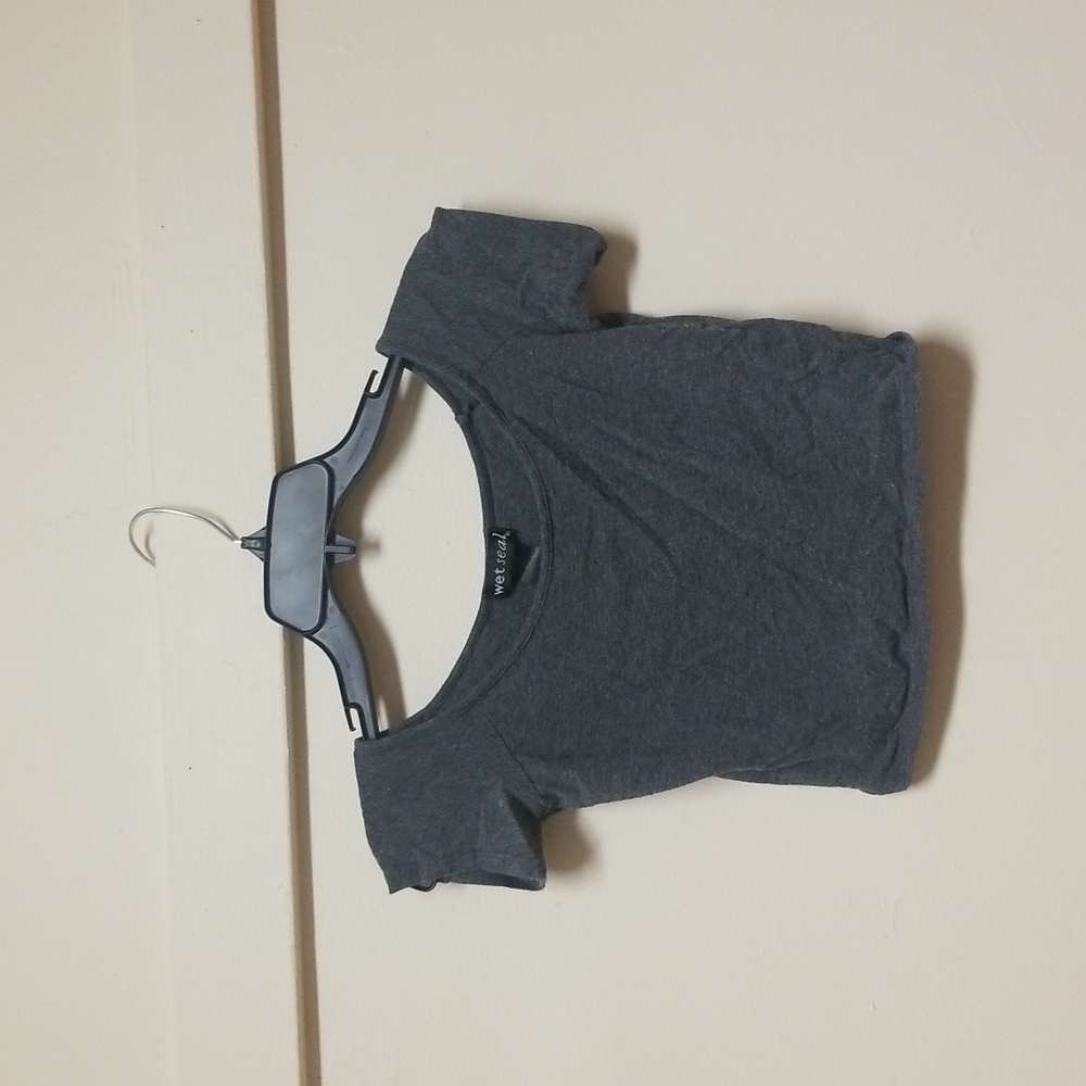 Basic grey croptop